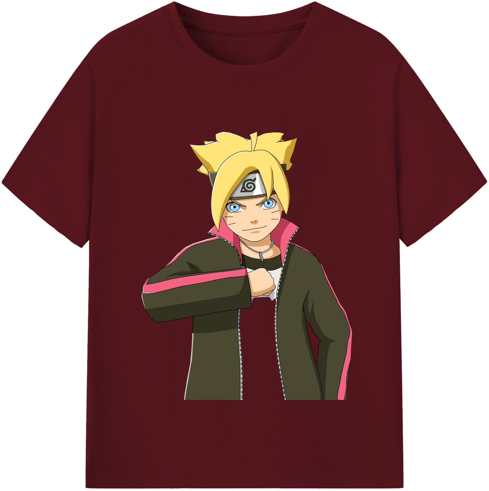 （画像用） NARUTO -ナルト- うずまき ボルト Uzumaki Boruto 綿100％半袖Tシャツ（フロントプリント）